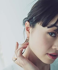 Amazon | (エテ) ete フープピアス ペタル 871986 FREE ピンクゴールド